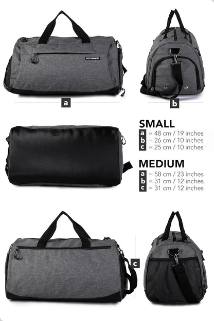 ® Gym Bag for Men & Women with Shoe & Wet Compartment - Duffle Bag for Travel, Sports, Fitness & Workout