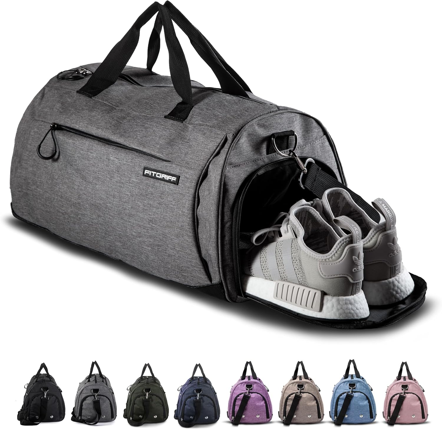 ® Gym Bag for Men & Women with Shoe & Wet Compartment - Duffle Bag for Travel, Sports, Fitness & Workout