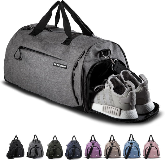 ® Gym Bag for Men & Women with Shoe & Wet Compartment - Duffle Bag for Travel, Sports, Fitness & Workout
